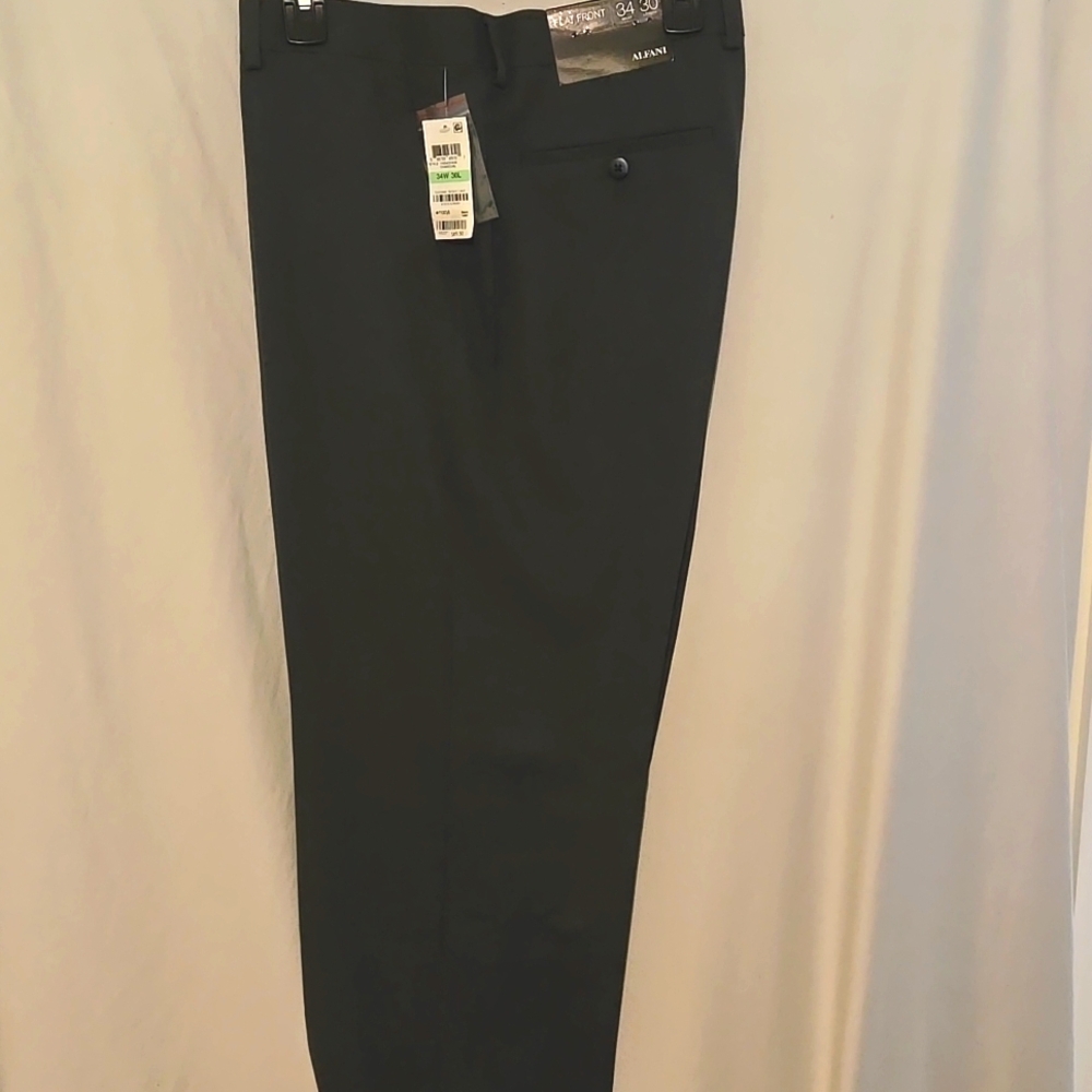 Alfani men's flat front classic dress pants, NEW